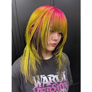 オーダーメイド　ケアブリーチ　ブリーチカラー　原宿/表参道 - Null 原宿店 デザインカラー/ダブルカラー【ヌルハラジュクテン デザインカラー ダブルカラー】掲載中