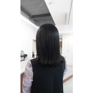 髪質改善カラー/ナチュラルブラック