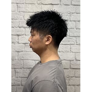 ツーブロスパイキーショート