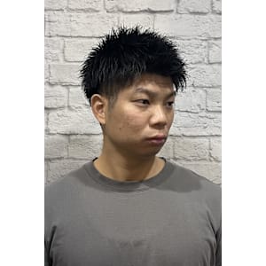 ツーブロスパイキーショート