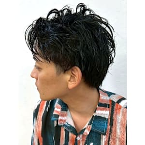 アップバング メンズパーマ ニュアンスパーマ ビジネスヘア - MENS SALON RUGGED 大野城店【メンズサロンラギッドオオノジョウテン】掲載中