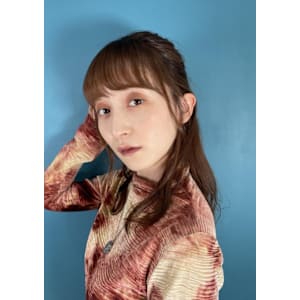 編み込みハーフアップ