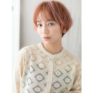 透明感ペールオレンジひし形小顔マッシュショート20代30代 - COVER HAIR bliss【カバーヘア ブリス】戸田公園/戸田公園西口店【カバーヘアブリス トダコウエン トダコウエンニシグチテン】掲載中