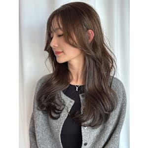 【MICHI 富田店　古作蓮】 アッシュグレー 顔周りカット