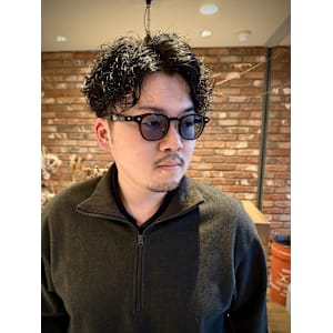 メンズカットツイスパシャドウパーマ