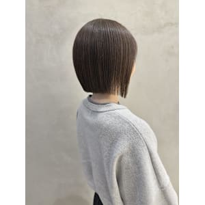 髪質改善カラー/ボブ/切りっぱなしボブ/髪質改善