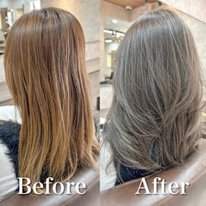 白髪ぼかし(グレージュ)白髪キレイにマイナス10歳 - F.U.N 竹ノ塚店【ファン】【ファン タケノツカテン】掲載中