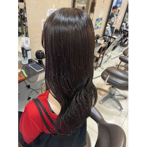 ナチュラルブラウン/ケアカラー/艶カラー/池袋カラー