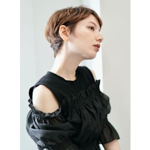 前下がりショート・ボブ/絶壁解消/前髪あり/40代/50代