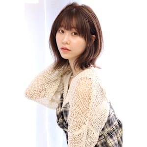 ☆くびれミディアムボブココアベージュ髪質改善☆20代30代