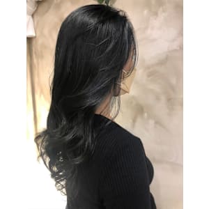 かき上げブラックブルー