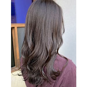 透け感たっぷりニュアンスブラウン