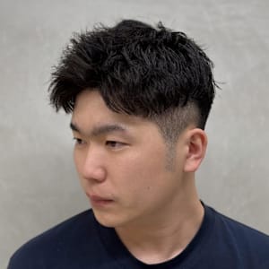 ツイストパーマ×アップバングショート - SARM MAN 人形町〈理容室〉【サームマン ニンギョウチョウ リヨウシツ】掲載中