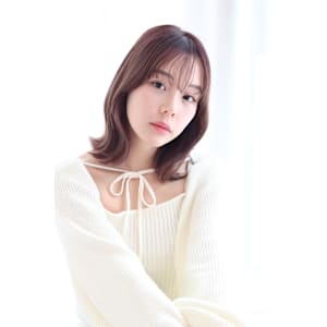 ふんわりカールミディアム韓国ヘア