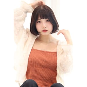 【韓国ヘア】ボブスタイル/顔まわりカット/イルミナカラー