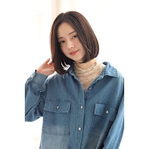 ボブスタイル/ストレートヘア/ナチュラルヘア/イルミナカラー