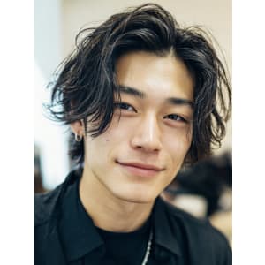 【韓国マッシュウルフ×ナチュラルパーマ】ラフにキマる雰囲気