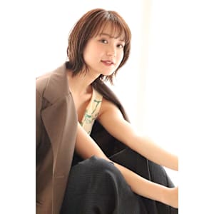 20代30代40代/小顔/外ハネボブ/ひし形ショート/シアー