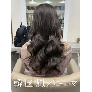 韓国/コテ巻き風パーマ/デジタルパーマ/レイヤー