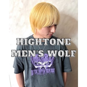 ハイトーン×メンズウルフ韓国風ストレートウルフで圧倒的透明感