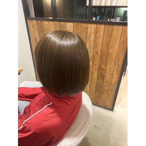 ベージュ/ボブ/10代20代/薬院