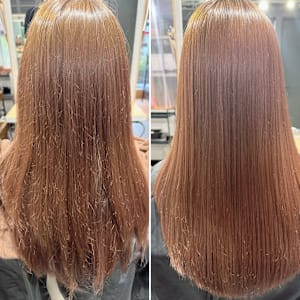自然なストレートヘアを叶える、プレミアム髪質改善縮毛矯正