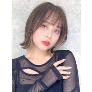 【La fith】外ハネボブ×インナーカラー×セピアベージュ - La fith hair chrome 大宮店【ラフィス ヘアー クロム】【ラフィスヘアー クロム オオミヤテン】掲載中