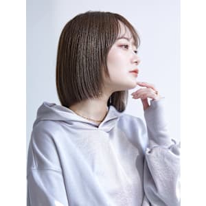 【La fith】ぱつっとボブ×グレーベージュ - La fith hair chrome 大宮店【ラフィス ヘアー クロム】【ラフィスヘアー クロム オオミヤテン】掲載中
