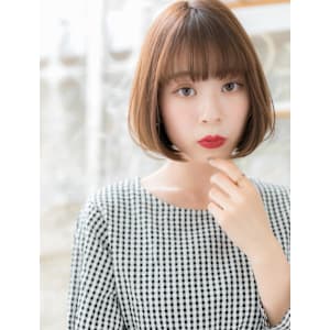 大人かわいいシースルー前髪前下がりミニボブ　ミニマルボブ - mod's hair【モッズヘア】越谷/越谷西口店【モッズヘア コシガヤ コシガヤニシグチテン】掲載中