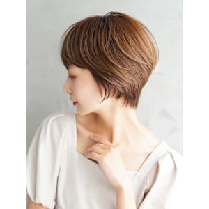 【La fith】丸みショート×シアーベージュ