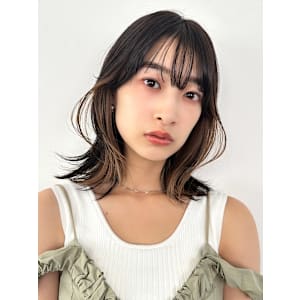 【La fith】ふんわりミディアム×インナーカラー