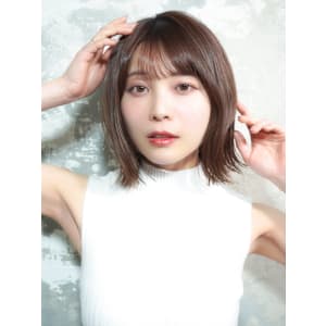 外ハネボブ×シースルーバング