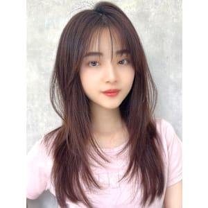 顔周りレイヤー×ニュアンスカラー