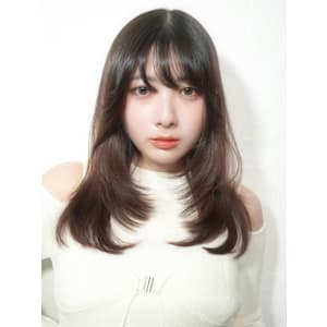顔周りレイヤー×髪質改善×暗めカラー - loe treatment salon 博多店【ロエ】【ロエ トリートメント サロン ハカタテン】掲載中