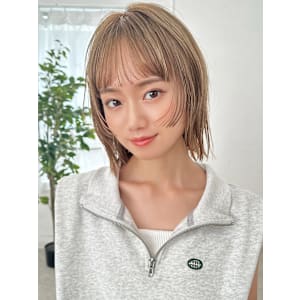 切りっぱなしボブ×ケアブリーチ