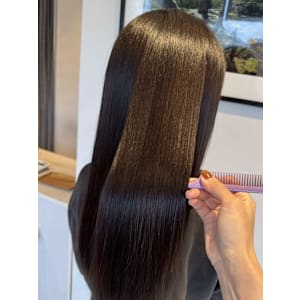 縮毛矯正ミディ♪ダメージレス縮毛矯正！髪質改善ココアベージュ - 3PeaceHair恵比寿/髪質改善/縮毛矯正【スリーピースヘアエビス カミシツカイゼン シュクモウキョウセイ】掲載中