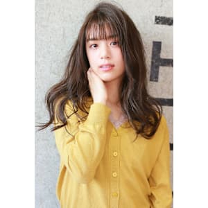 艶カラー×セミロング