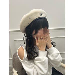 ベレー帽にぴったり！あみたらしリボンでガーリーに♪ ＊ひな＊