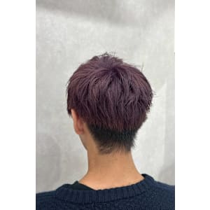 ブロッサムカラーの束感マッシュ