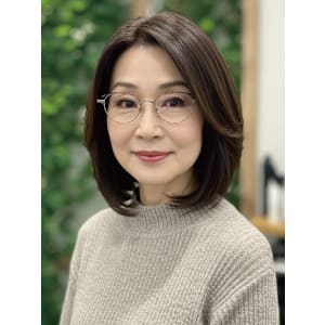 50-60代にオススメ★知的エレガントボブ