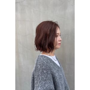 パツっとゆるウェーブ×コーラルブラウン - branch hair【ブランチヘアー】掲載中