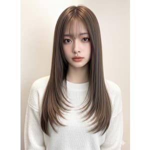 髪質改善でまとまるレイヤーロング