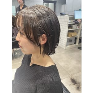 ショートウルフ☆グレージュカラー