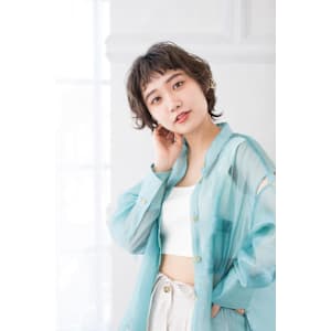 【Totia本通】オン眉ショート×スローカラー