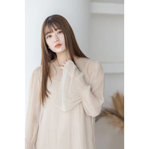 【Totia本通】透けバング×シースルーストレート