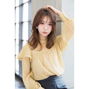 【Totia本通】Aバング小顔ヘア×クリアグレージュ