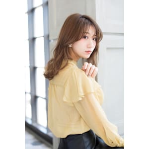 【Totia本通】Aバング小顔ヘア×クリアグレージュ