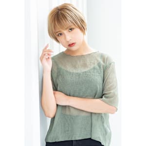 【Totia本通】ナチュラルショート×シルキーベージュ