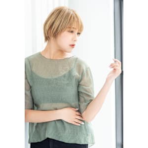 【Totia本通】ナチュラルショート×シルキーベージュ