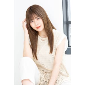 【Totia本通】シースルーストレート×アッシュオリーブ